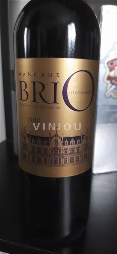 Bordeaux Margaux Château Cantenac Brown Brio de Cantenac Brown 2010