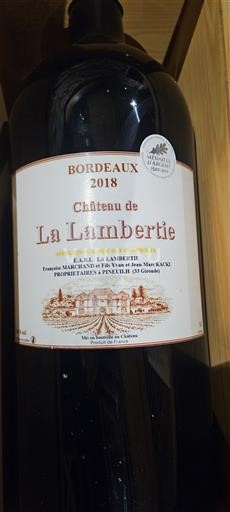 Bordeaux Château La Lambertie 2018