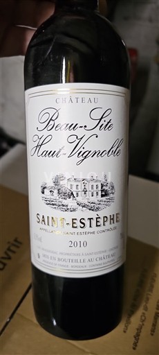 Burdeos Saint-Estèphe Château Beau-Site Haut-Vignoble 2010