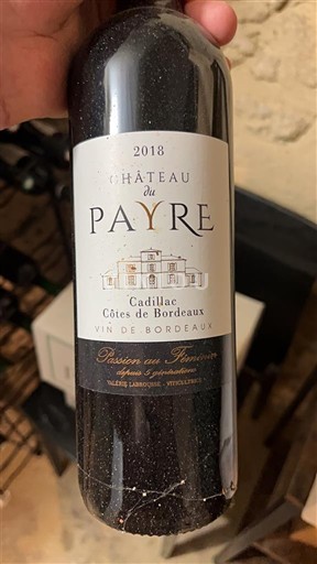 Bordeaux Cadillac-côtes-de-bordeaux Château Payre 2018