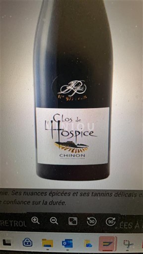 Loire Valley Chinon Clos de l'Hospice 2020