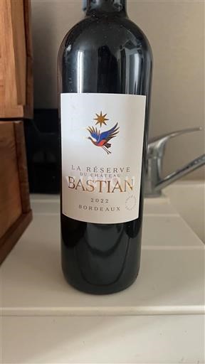 Bordeaux Château Bastian La Réserve 2022