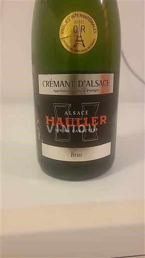 Alsace Crémant d'Alsace Hauller 2021
