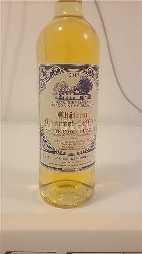 Bordeaux Sainte-Croix-Du-Mont Château Bibonneau-Laffitte 2017