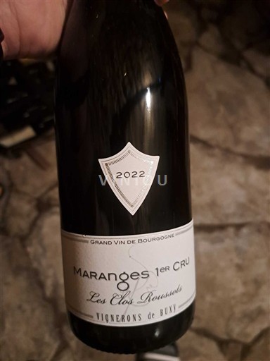 Borgoña Maranges Premier Cru Vignerons de Buxy Les Clos Roussots 2022