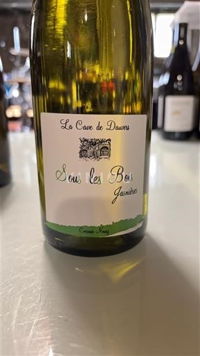 Vallée de la Loire Jasnières La Cave de Dauvers Sous les Bois 2022