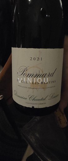Burgundi Pommard Premier Cru Domaine Chantal Lescure 1er Cru Les Bertins 2021