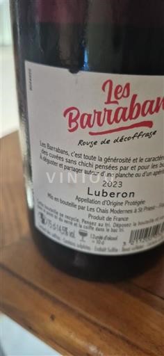 Rhônedalen Luberon Les Chais Modernes Les Barrabans Rouge de Décoffrage 2023