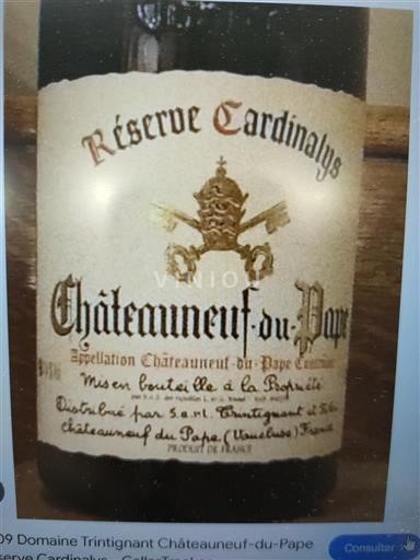 Rhône Valley Châteauneuf-du-Pape Domaine Trintignant Réserve Cardinalys 2023