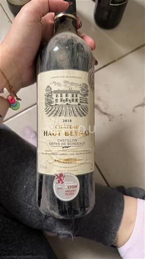 Bordeaux Castillon-côtes-de-bordeaux Château Haut Beynat 2018