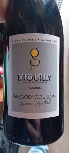 Beaujolais Brouilly Grégory Gouillon Saburin 2022