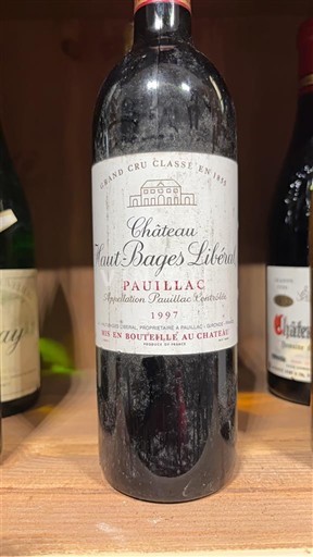 Bordeaux Pauillac Grand Cru Château Haut-Bages Libéral 1997