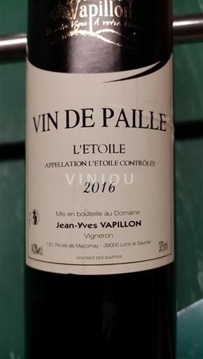 Jura L'Étoile Domaine Vapillon 2016