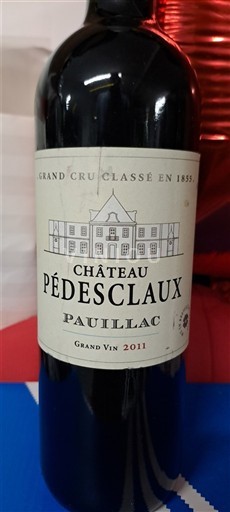 Bordeaux Pauillac Grand Cru Château Pédesclaux 2011