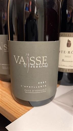 Languedoc Không được chỉ định Domaine Vaisse L’Aphyllante 2021