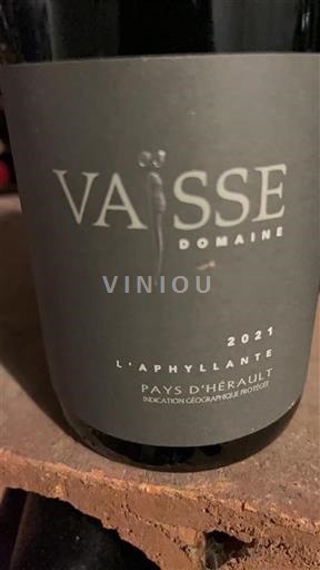 Languedoc Ikke specificeret Domaine Vaisse L’Aphyllante 2021