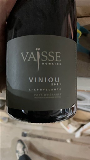Languedoc Nespecificat Domaine Vaisse L’Aphyllante 2021