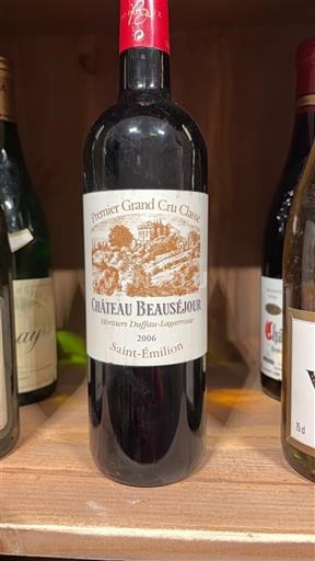 Bordeaux Saint-Émilion Premier Grand Cru Classé Château Beauséjour Héritiers Duffau-Lagarrosse 2006