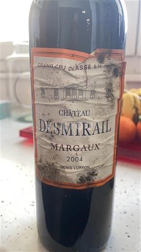 Bordeaux Margaux Grand Cru Château Smirail 2004