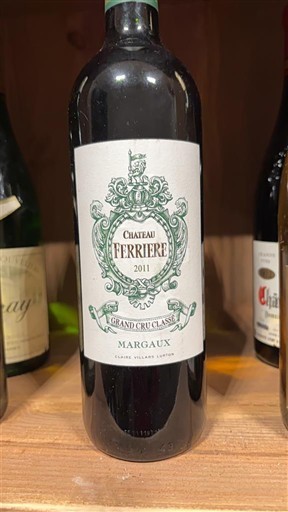 Bordeaux Margaux Grand Cru Château Ferrière 2011