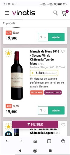 Bordeaux Margaux Château La Tour de Mons Marquis de Mons 2016