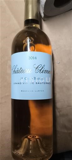 Bordeaux Barsac Premier Cru Château Climens 2014