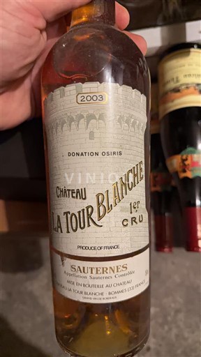 Bordeaux Sauternes Premier Cru Château La Tour Blanche 2003
