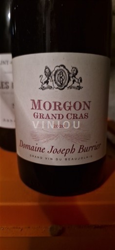 Beaujolais Morgon Domaine Joseph Burrier Grand Cras 2020