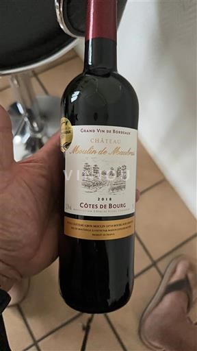 Burdeos Côtes-de-bourg Château Moulin de Moulis 2018