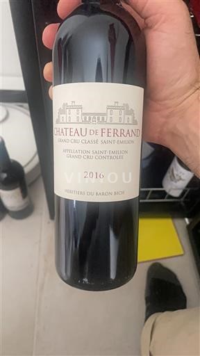 Bordeaux Saint-Émilion Grand Cru Grand Cru Château Ferrand 2016