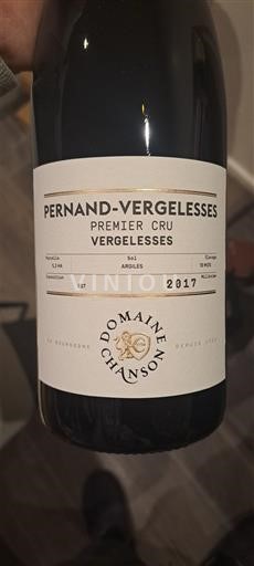 Bourgogne Pernand-Vergelesses Premier Cru Domaine Chanson Vergelesses 2017