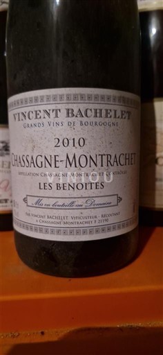 Burgundy Chassagne-Montrachet Vincent Bachelet Les Benoites 2010