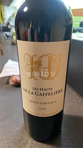 Bordeaux Saint-Émilion Les Hauts de la Gaffelière 2018