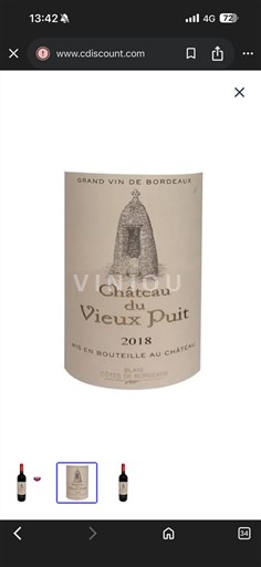 Bordeaux Côtes-de-bourg Château Vieux Puit 2018