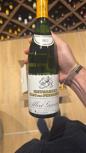 Bourgogne Meursault Premier Cru Albert Grivault Clos des Perrières 2022