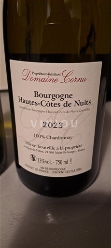 Bourgogne Hautes Côtes de Nuits Domaine Cornu 2023