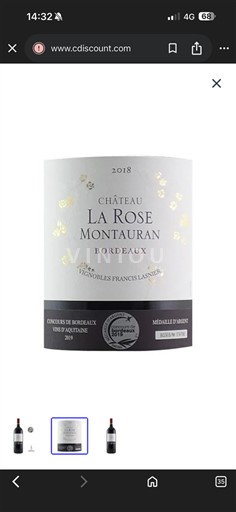 Bordeaux Château La Rose Montauran 2018