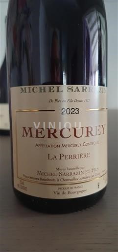 Burgundy Mercurey Michel Sarrazin et Fils La Perrière 2023