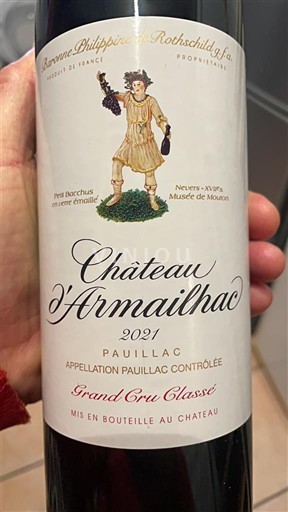 Bordeaux Pauillac Grand Cru Classé Château Armailhac 2021