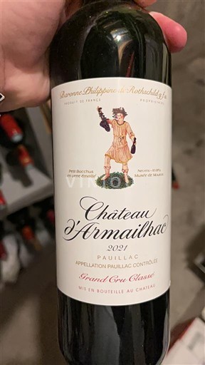 Bordeaux Pauillac Grand Cru Classé Château Armailhac 2021
