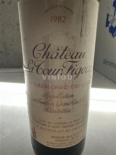 Bordeaux Saint-Émilion Grand Cru Grand Cru Classé Château La Tour Figeac 1982