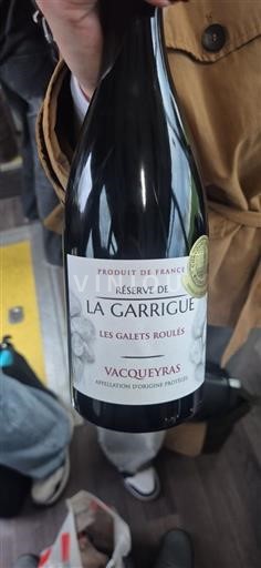 Rhônen laakso Vacqueyras La Garrigue Réserve de La Garrigue Les Galets Roulés Ei vuosikertaa