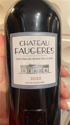 Bordeaux Saint-Émilion Grand Cru Grand Cru Classé Château Faugères 2020