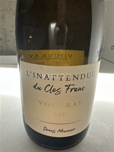 Loirevallei Vouvray Domaine Meunier L'Inattendue du Clos Franc 2021