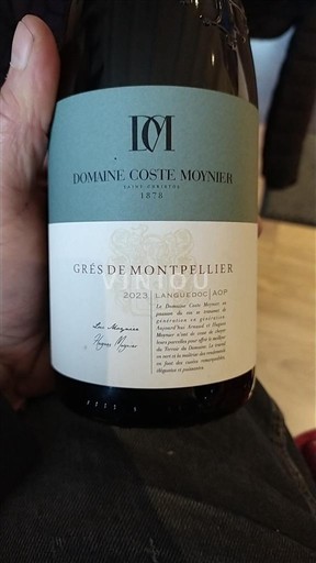 Languedoque Grés de Montpellier Domaine Coste Moynier 2023