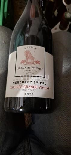 Bourgondië Mercurey Premier Cru Jeannin-Naltet Clos des Grands Voyens Monopole 2022