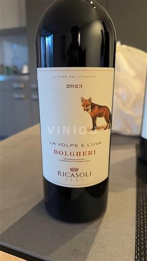 Toscane Bolgheri Ricasoli La Volpe e L'Uva 2023