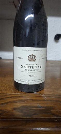 Burgundy Santenay Premier Cru Les Pierres Blanches Les Cabottes Vieilles Vignes 2012