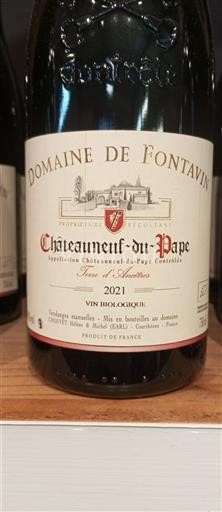 Rhônen laakso Châteauneuf-du-Pape Domaine Fontavin Terre d'Ancêtres 2021