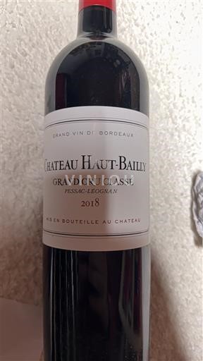 Burdeos Pessac-Léognan Grand Cru Classé Château Haut-Bailly 2018